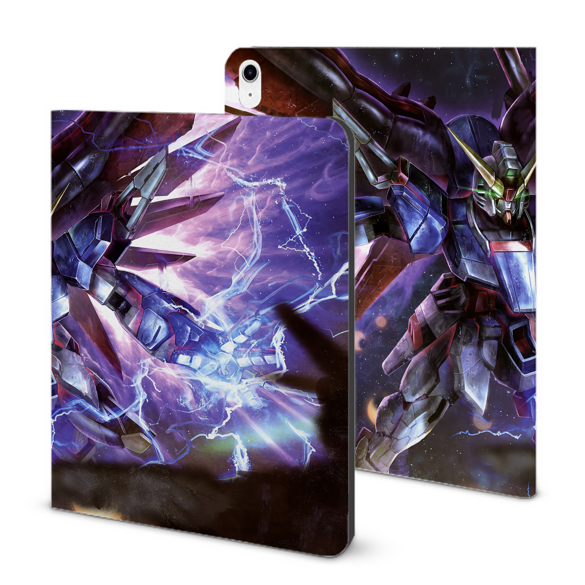 （画像用） 機動戦士ガンダム Mobile Suit Gundam IPad ケース ブック型 PUレザー TPU 耐衝撃 軽量 薄型 ペン収納なし 全面保護 IPad 各モデル対応
